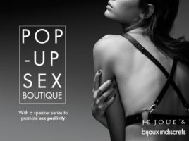 sex education and pop-up shop ad
