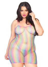 plus size rainbow pride dress