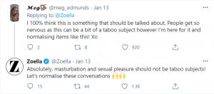 tweet about zoella sex toy post