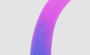 Lovehoney silicone dildo in pink and blue with glitter
